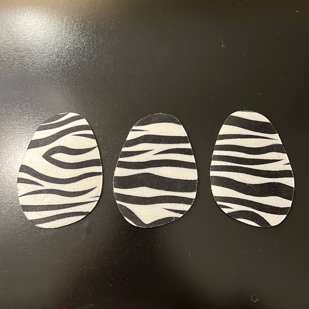 Zebra Print Ball of Foot Pads